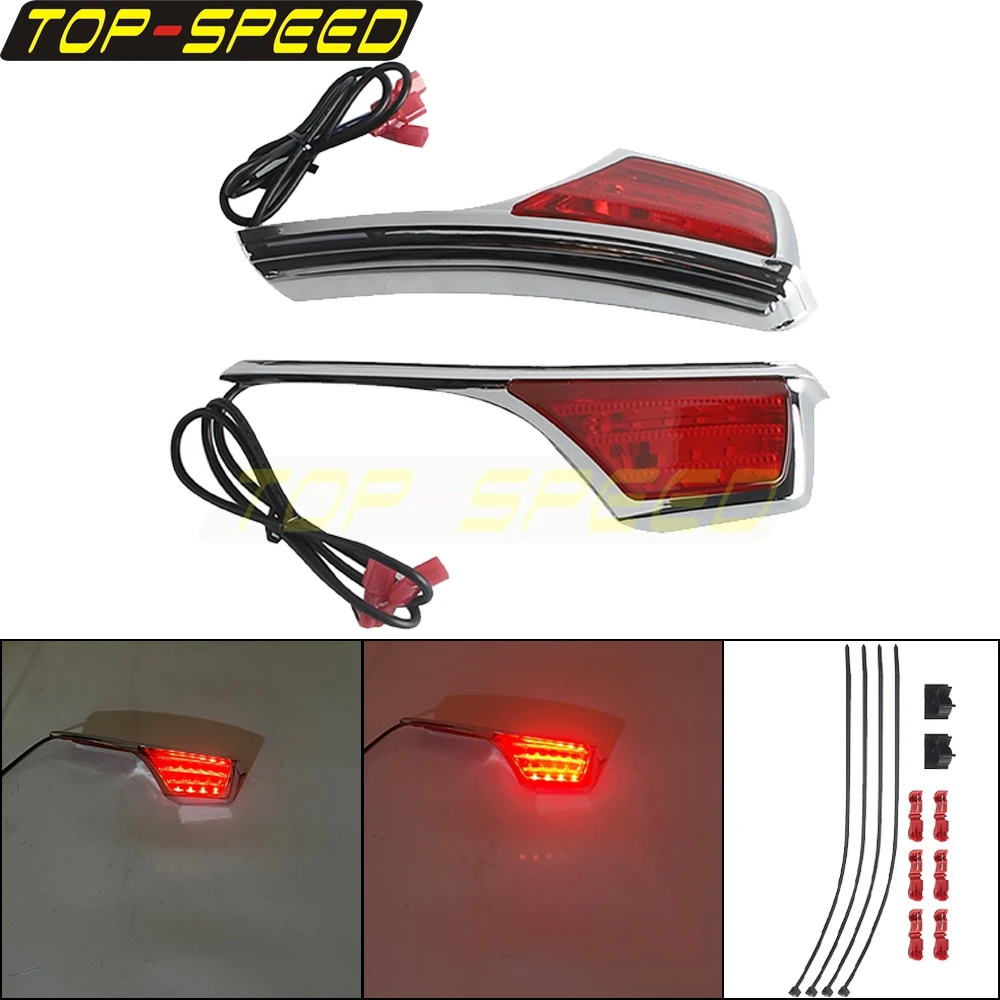 

Светодиодный задний фонарь для мотоцикла, украшение указателя поворота для Honda Goldwing GL1800HP GL1800, подушка безопасности 2006-17, задние индикаторы хода, лампа