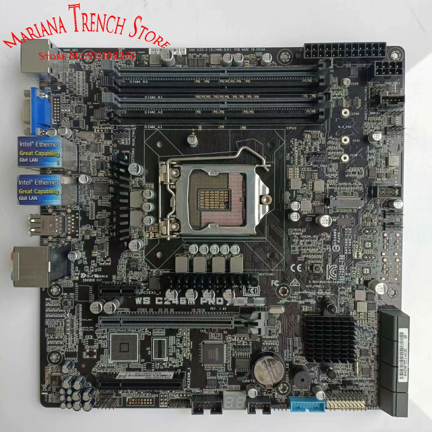 

WS C246M PRO for ASUS LGA1151 mATX Motherboard Core i9/i7/i5/i3 Processor Xeon E-2100 Family Processors