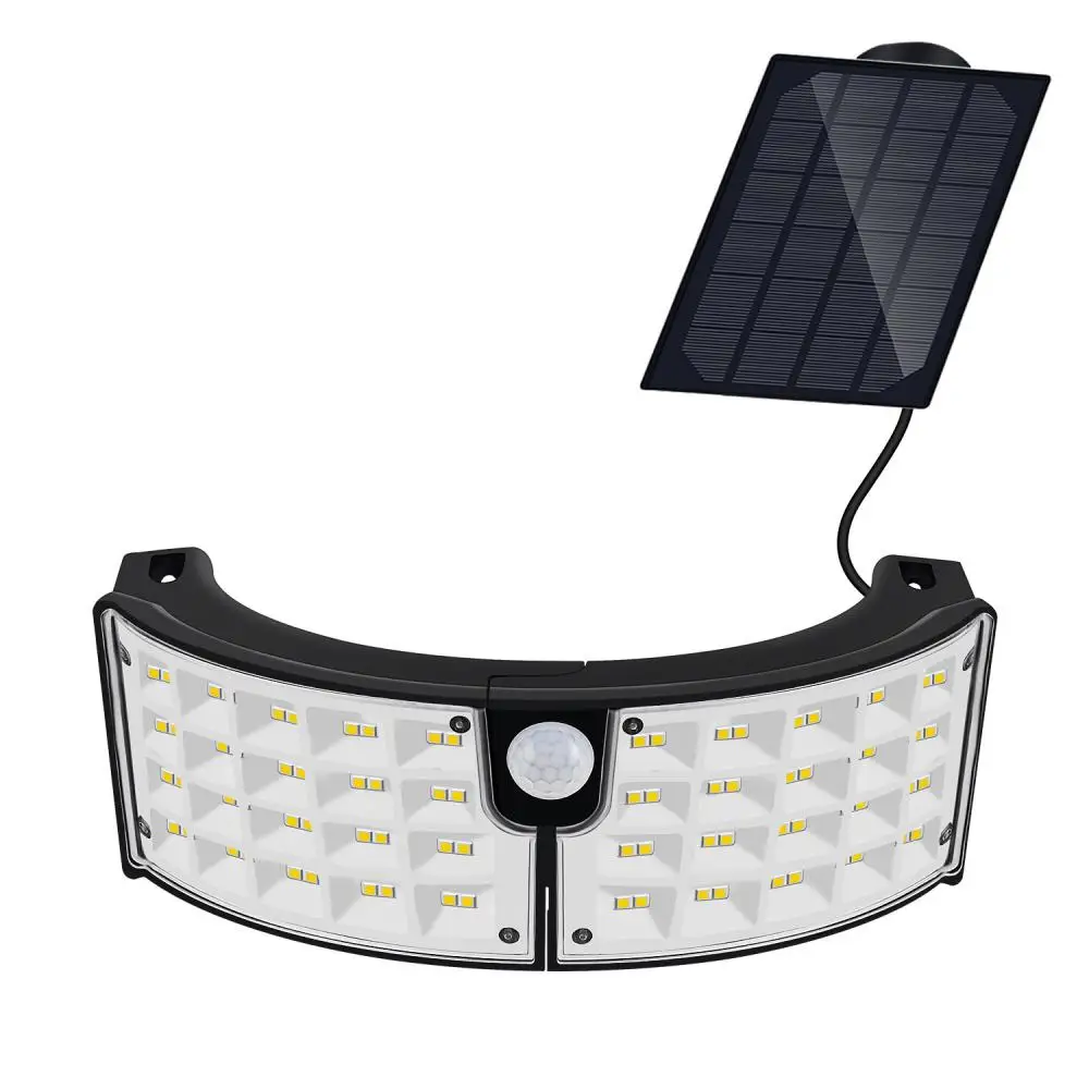 

Super Bright Led Flood Light Solar Spotlight 3 Modes Adjustable Heads Waterproof Solar Wall Light For Garage Patio Garden