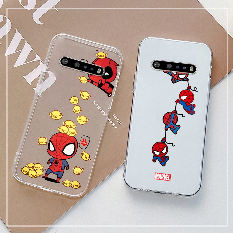 Чехол для телефона с героями Marvel Мстители Человек-паук Google Pixel 7 6 Pro 6A 5A 5 LG K92 K42 K22 K71