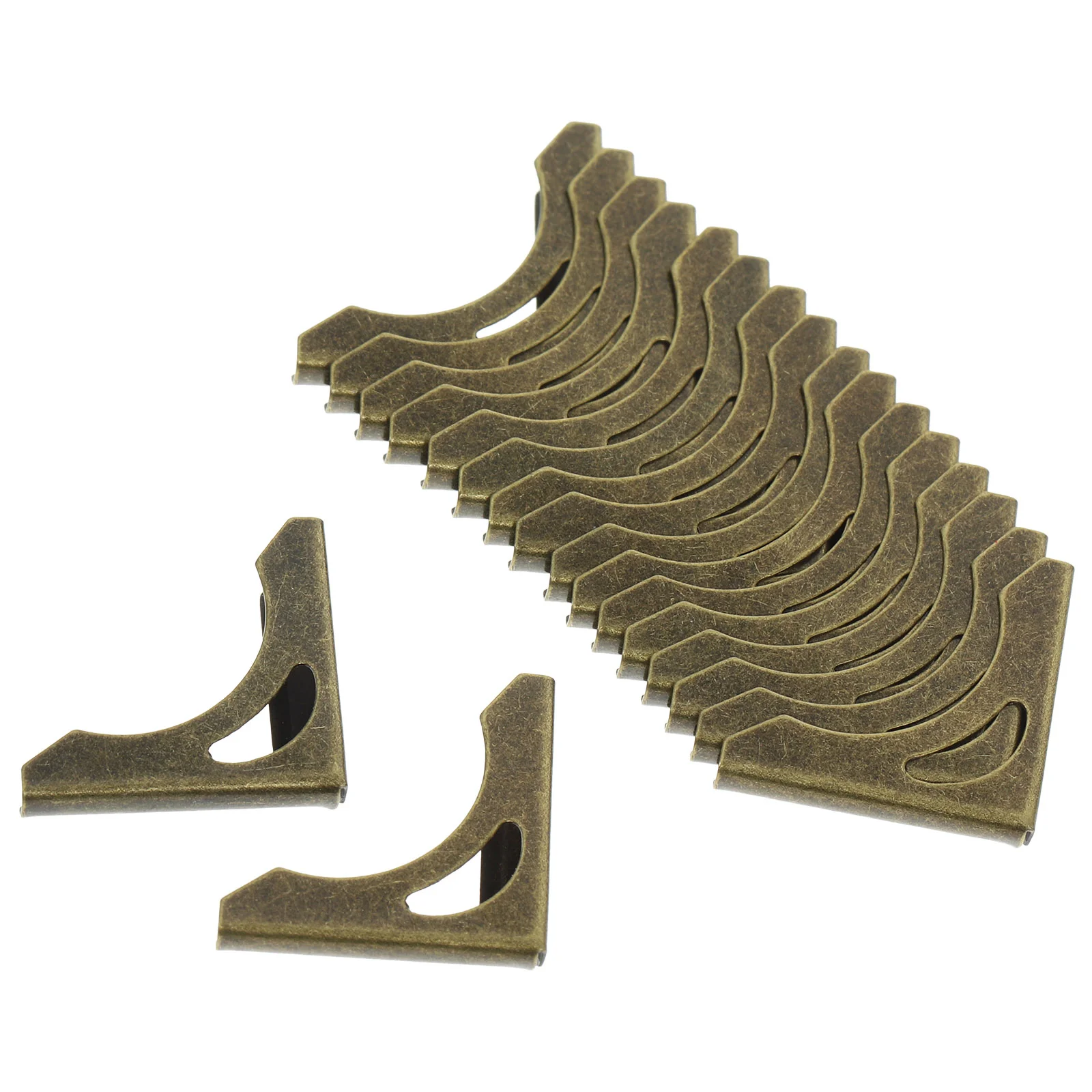 

50 Pcs Folder Book Corner Protector Retro Decor Edge Guard Cover Metal Decorative