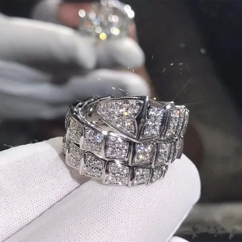 

100% 2022 Trend Sterling Silver Couple Ring Luxury Fashion Classic Style 1:1