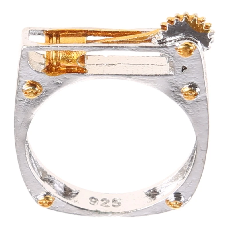 

Stress Relieving Reduce Anxiety Mechanical Gear Wheel Rings Vintage Ring