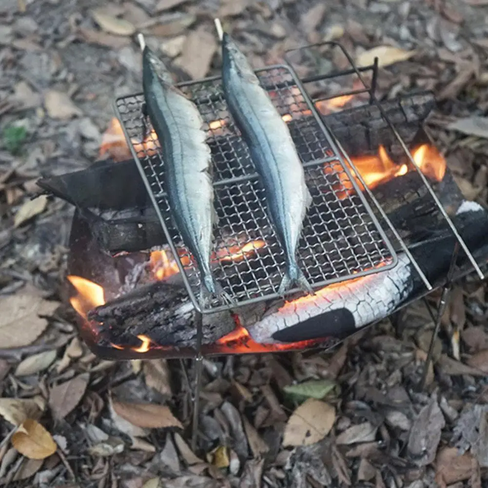 

Складная подсветильник вка для барбекю, деревянная полка для барбекю, кемпинга, L5f8