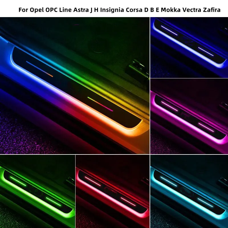 

Car Acrylic LED Welcome Pedal Plate Door Sill Pathway Light For Opel OPC Line Astra J H Insignia Corsa D B E Mokka Vectra Zafira