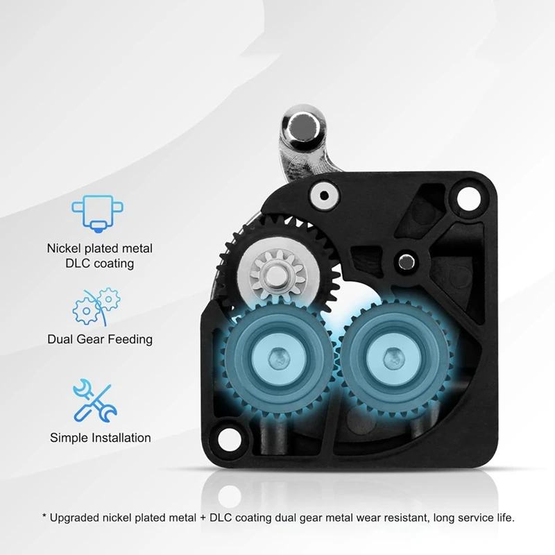 Комплект экструдера с двойной шестерней для 3D-принтера K1/K1C/K1 Max/Ender3/V3 Plus V3