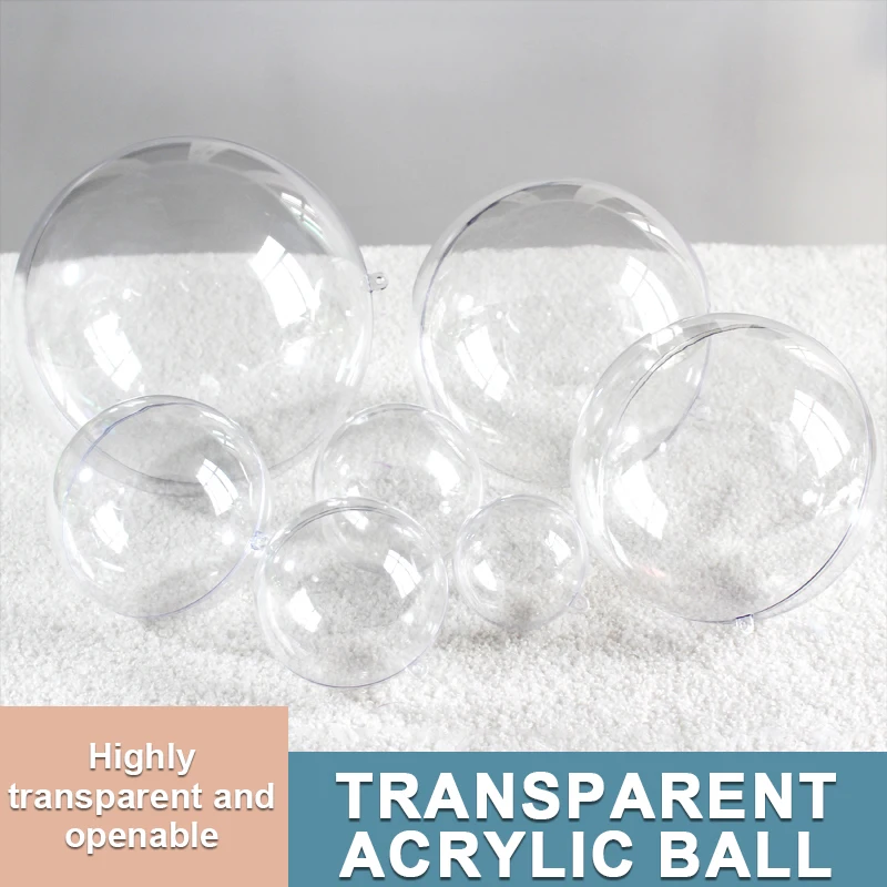 

Прозрачный пластиковый снежный шар 10-200 мм