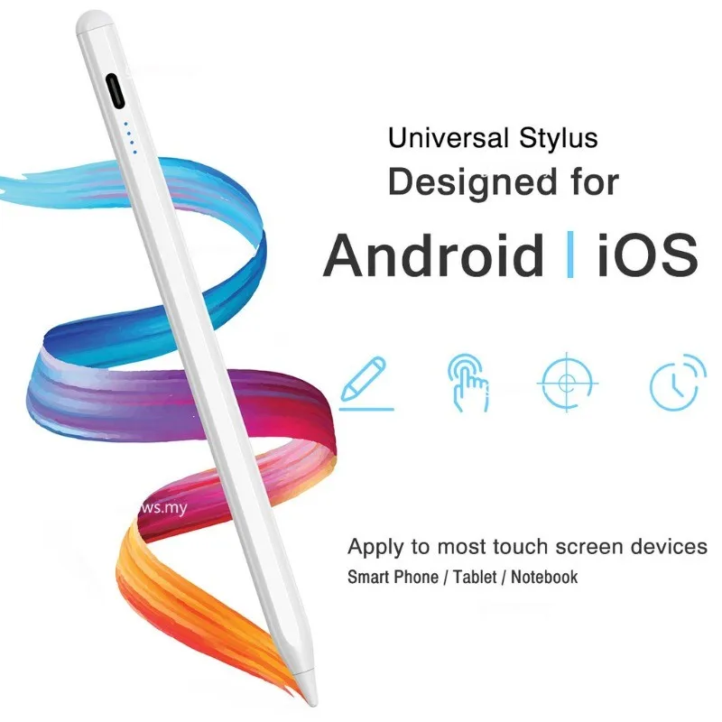Универсальная емкостная ручка для Samsung Galaxy Tab S6 Lite 2024 P610 P615 S9 Plus X810 S9FE X610 A9 X210 X110 S8 S7