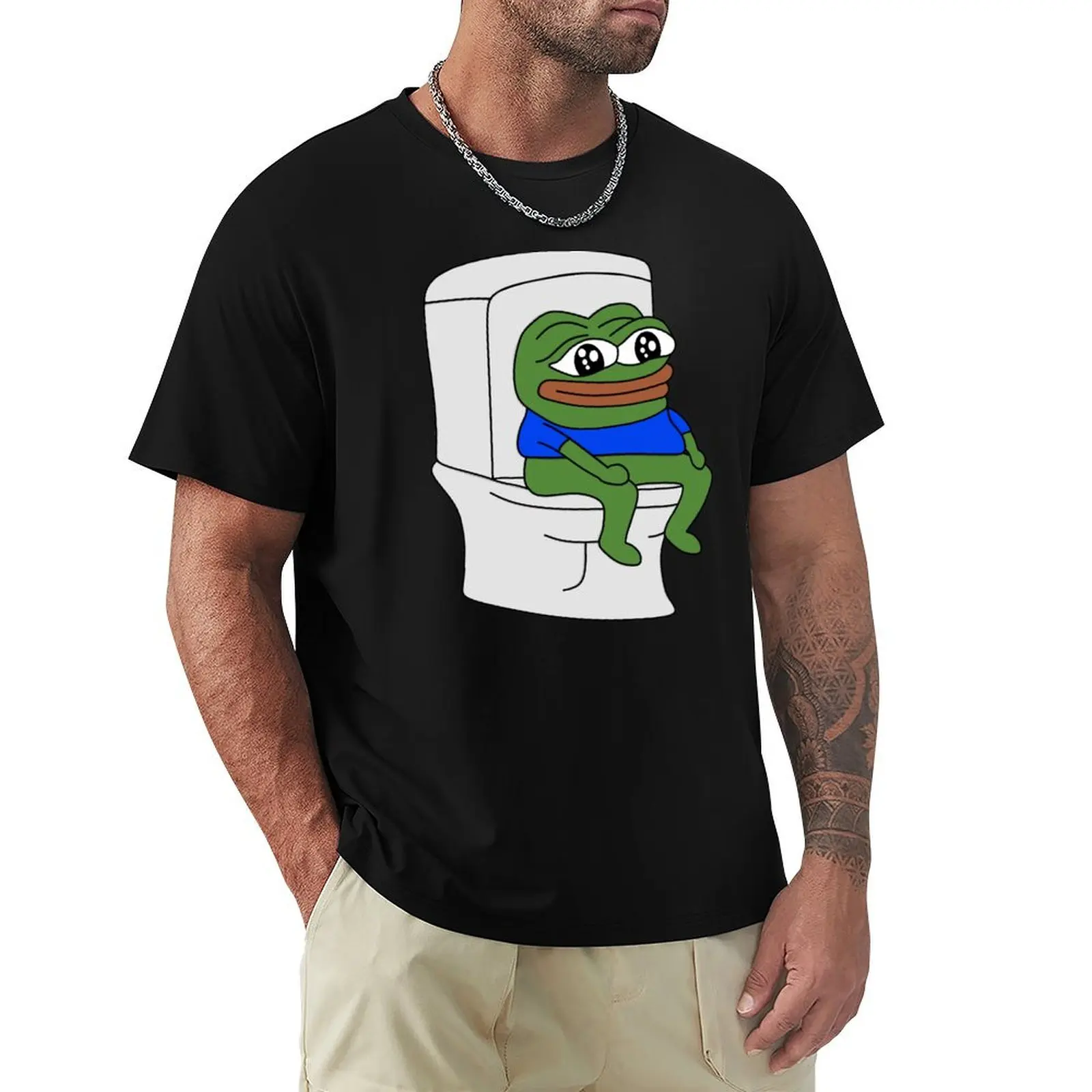 Футболка peepoPooPoo Мужская графическая дизайнерская рубашка с рисунком аниме вещи