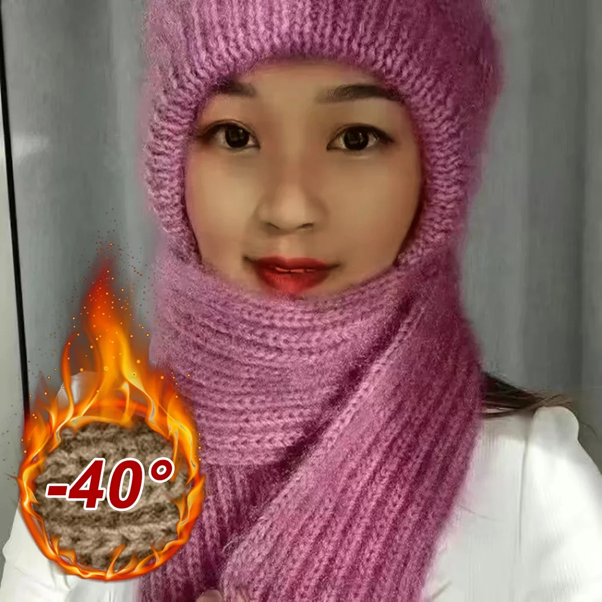 Утолщенная новая мягкая шаль универсальная кепка для ветра и снега осенняя