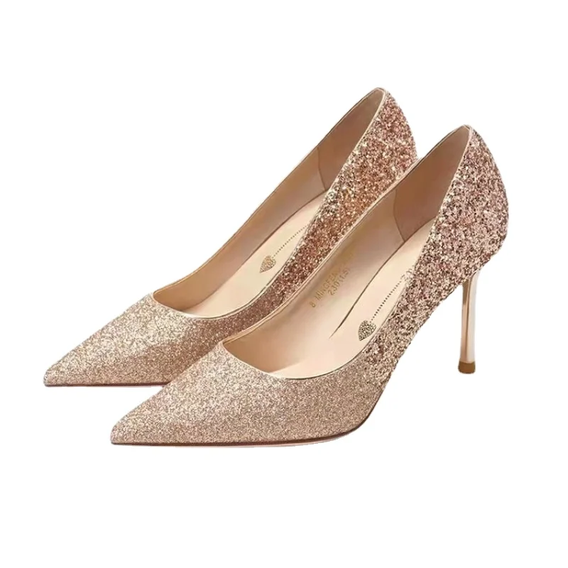 

Туфли женские на высоком каблуке 9 см, элегантная обувь для невесты, высокий каблук-шпилька, Свадебная и вечерняя Обувь