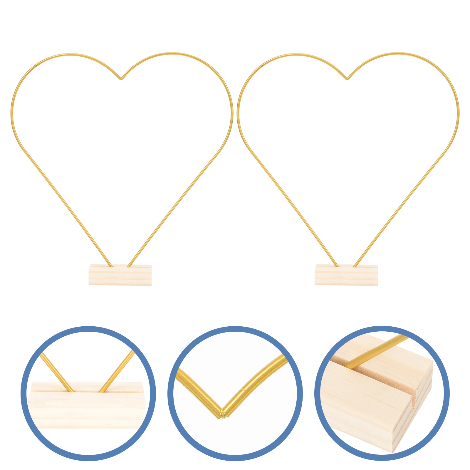 

2 Sets Crafts Wreath Hoop DIY Dinner Table Decor Metal Hoops Iron Rings Dream Catcher