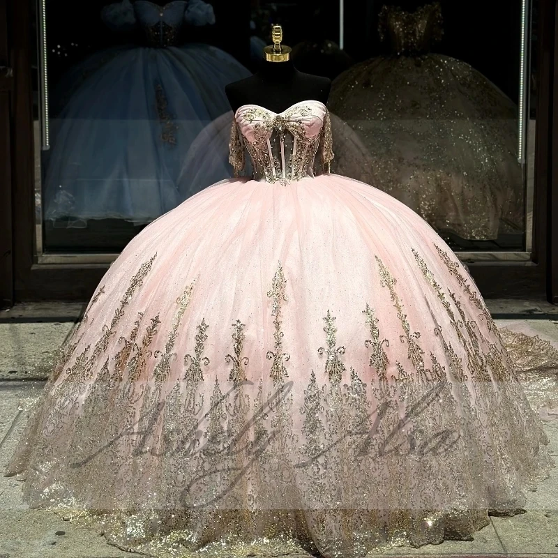 Роскошное бальное платье розового цвета для выпускного вечера танцевальное Desses