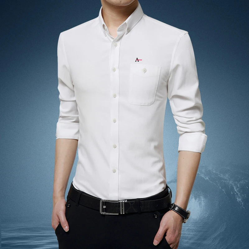 2021 Reserved  Aramy camisa  Men's Long Sleeve Shirts, Men's High Quality Dress Shirts, Office Business Shirts Casual Slim Fit