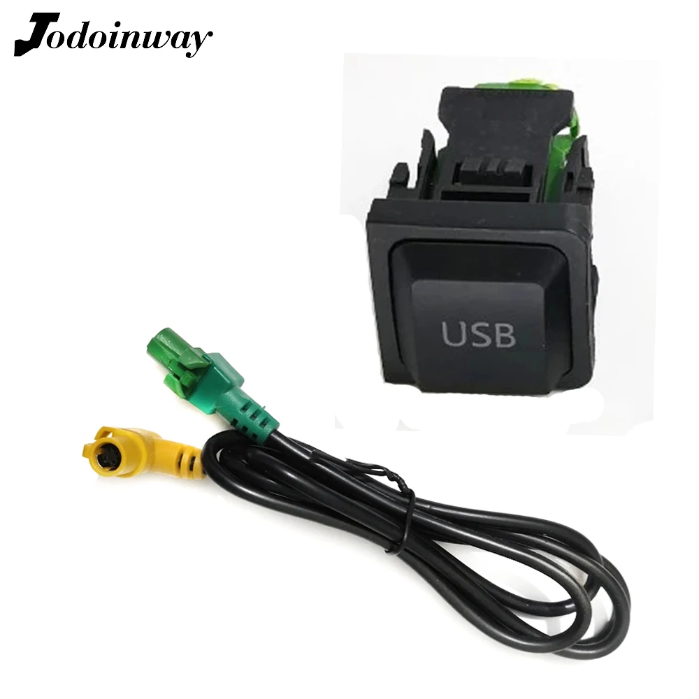 

RCD510 RCD310 12V Car Radio USB Switch Panel USB Cable Adapter Audio 4 Pin Plug Device For Volkswagen Passat For Skoda Octavia