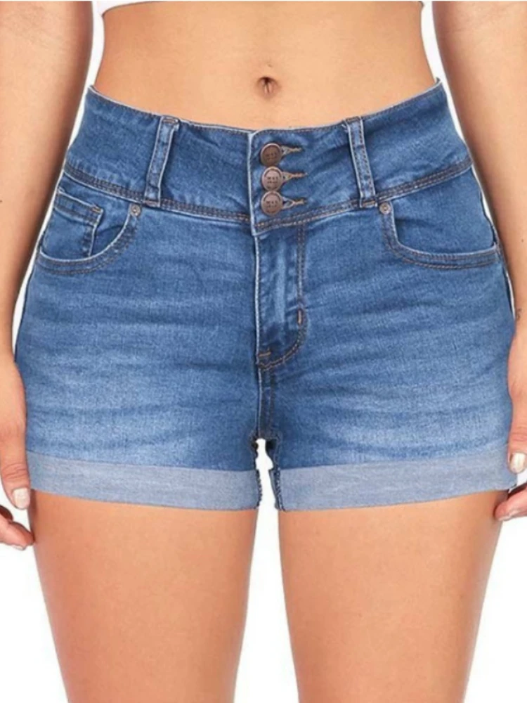 

Short Jeans Pants for Women New Summer Fashion Casual Stretch Denim Hot Pants Streetwear Oversize Ripped Women Clothing