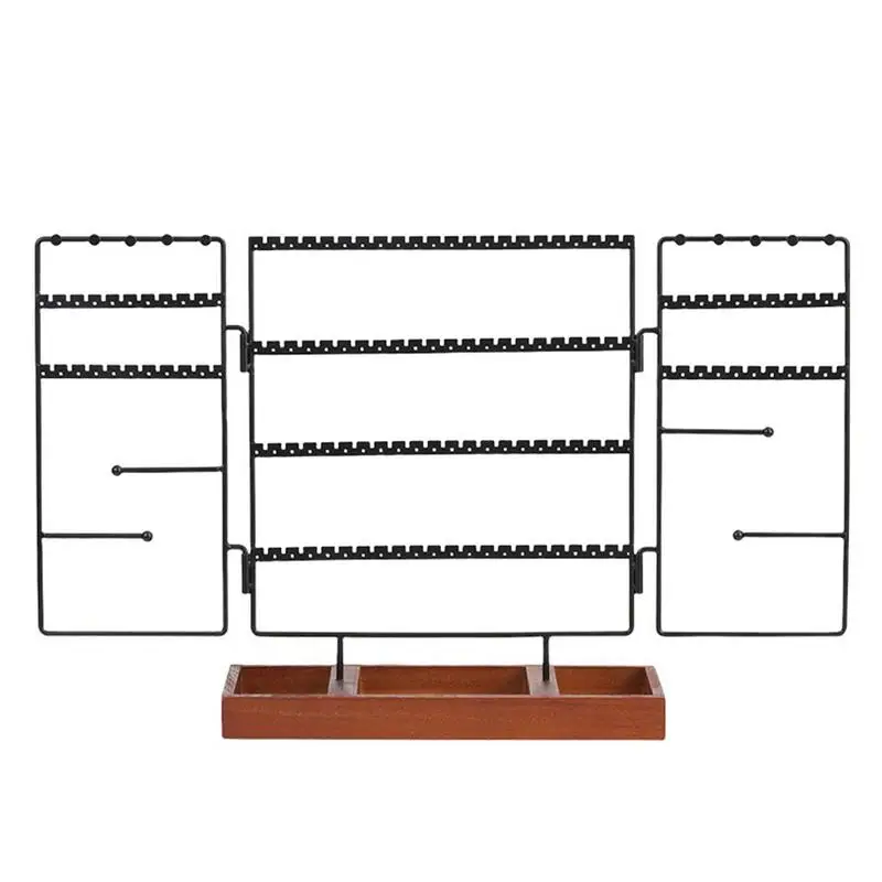 

Подставка для ювелирных изделий, витрина для браслетов с деревянным подносом, органайзер для хранения ювелирных изделий в виде башни, для б...