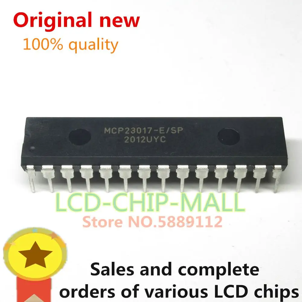 1 шт. MCP23017-E/SP MCP23017 DIP28 в наличии 100% хорошо