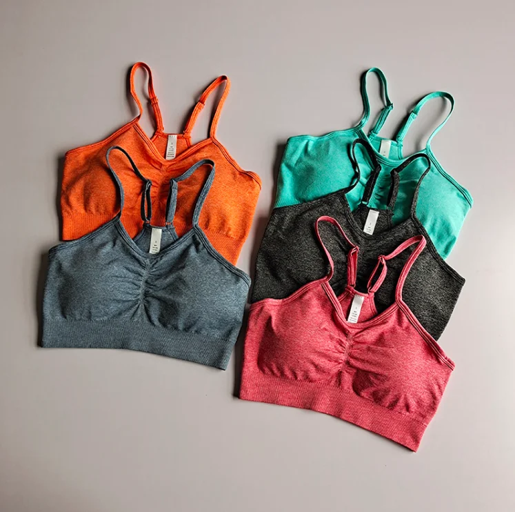 

Women's sports underwear shockproof running gathers anti droop bra, fast drying net red fitness yoga breathable vest bra