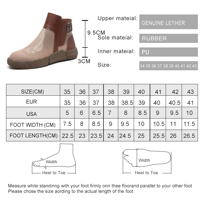 DIMANYU Women's Summer Boots 2023 New Mesh Ankle Boots Women Casual Large Size 41 42 43 Mesh Anti Slip Women's Cool boots