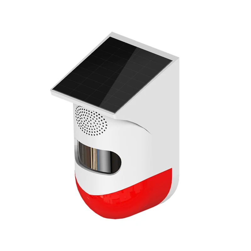 

Tuya Smart Pir Sensor Wifi 433mhz Sound-light Alarm System Outdoor Waterproof One Key Control Solar Siren Infrared Detector