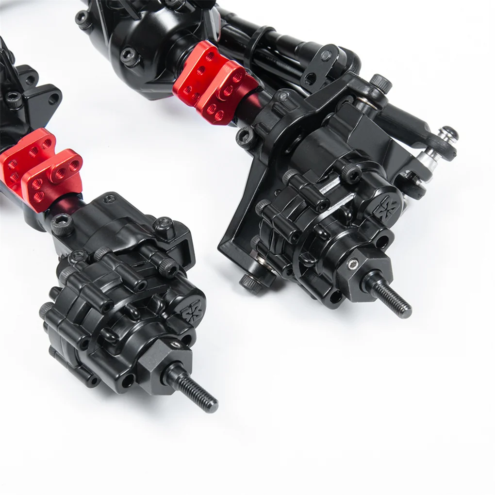 Передняя и задняя портальная ось из алюминиевого сплава для Axial SCX10 II 90047 90046 1/10 RC