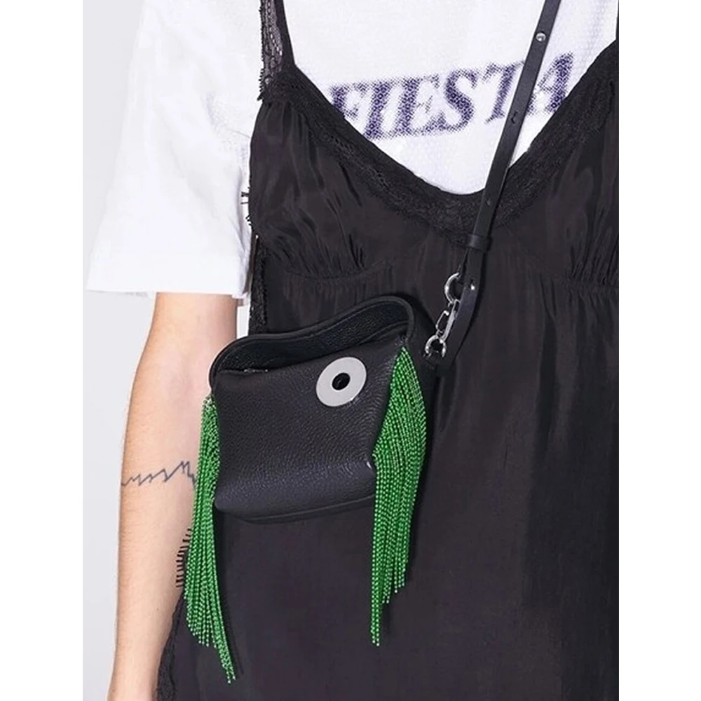 Luxury Designer Bag Fashion Ring Crossbody Bags for Women Beading Tassel Women's Handbags Mini Shoulder Bag Ladies Purses Clutch