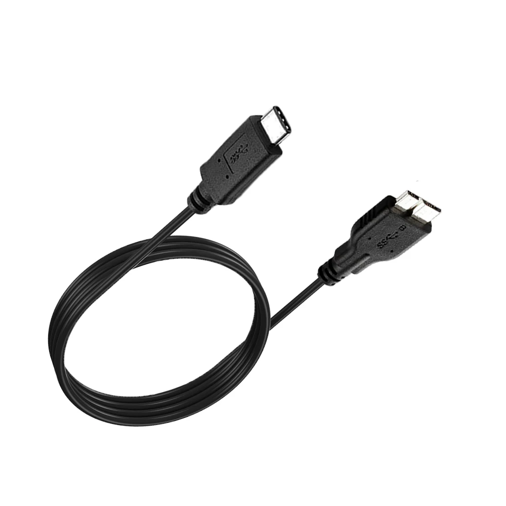 Разъем типа C 3.1 к разъему Micro B длина 1 м 3 фута для мобильного жесткого диска Macbook и