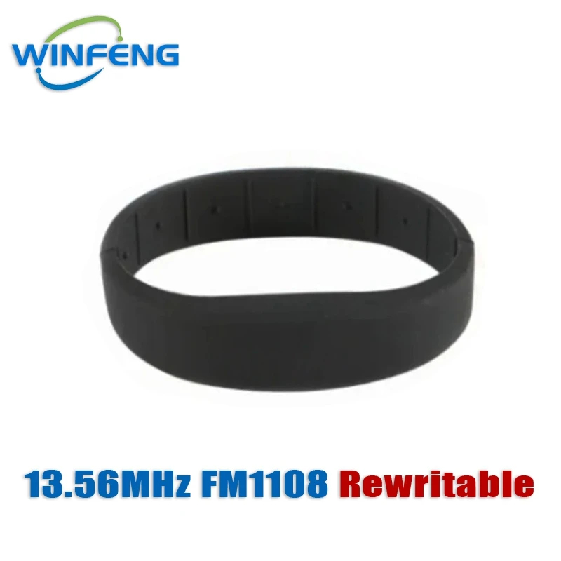 Winfeng RFID силиконовый браслет черный 13,56 МГц 1К браслет силиконовый i dont care