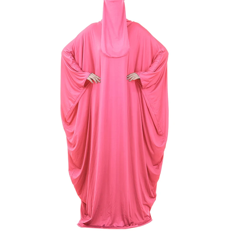 Женское платье-хиджаб из двух частей, мусульманские комплекты, цзилбаб, абайя, Дубай, химар, молитвенный длинный халат, Рамадан, женский хала...