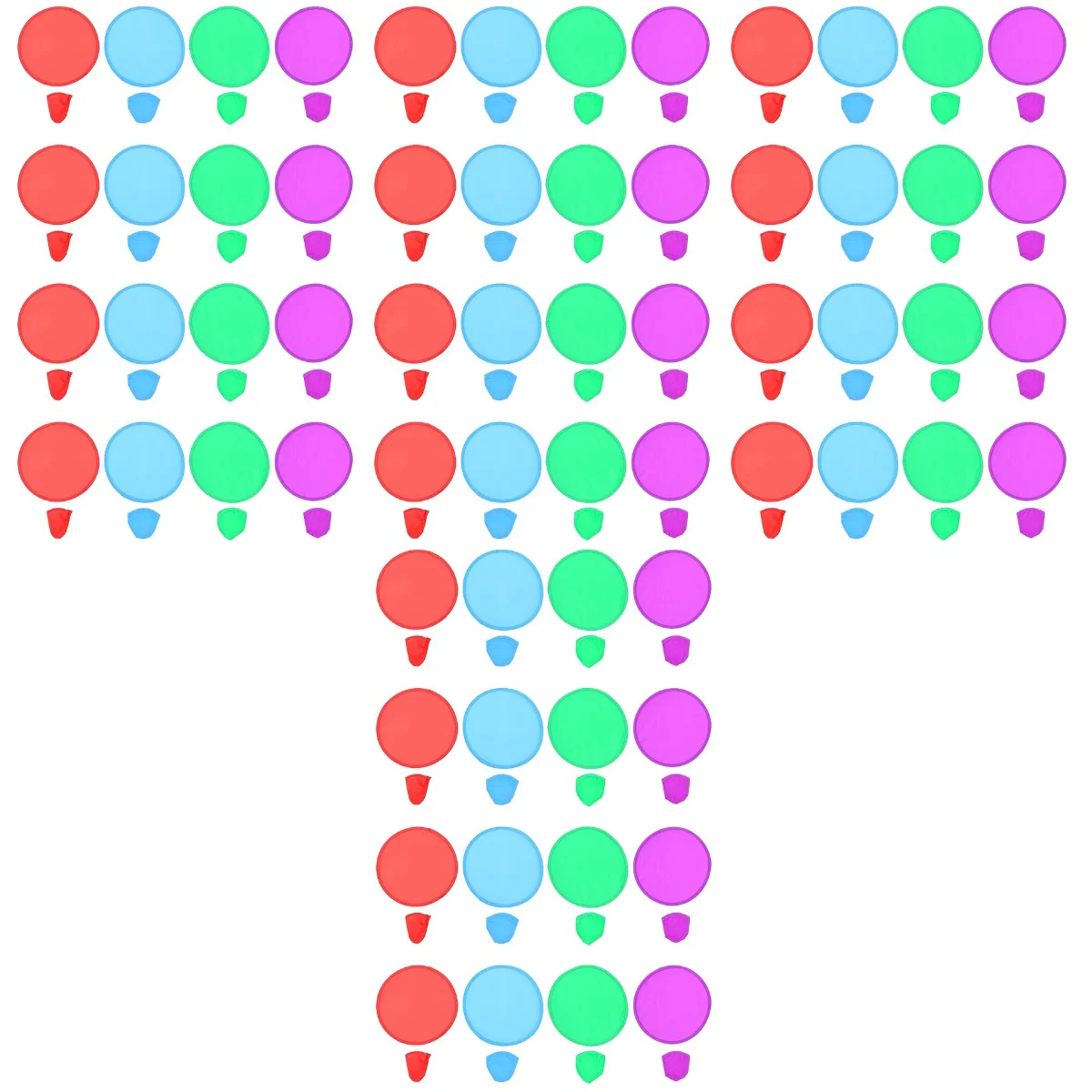 

64 pcs Creative Folding Flying Disc Flying Plate Outdoor Supplies (Random Color)