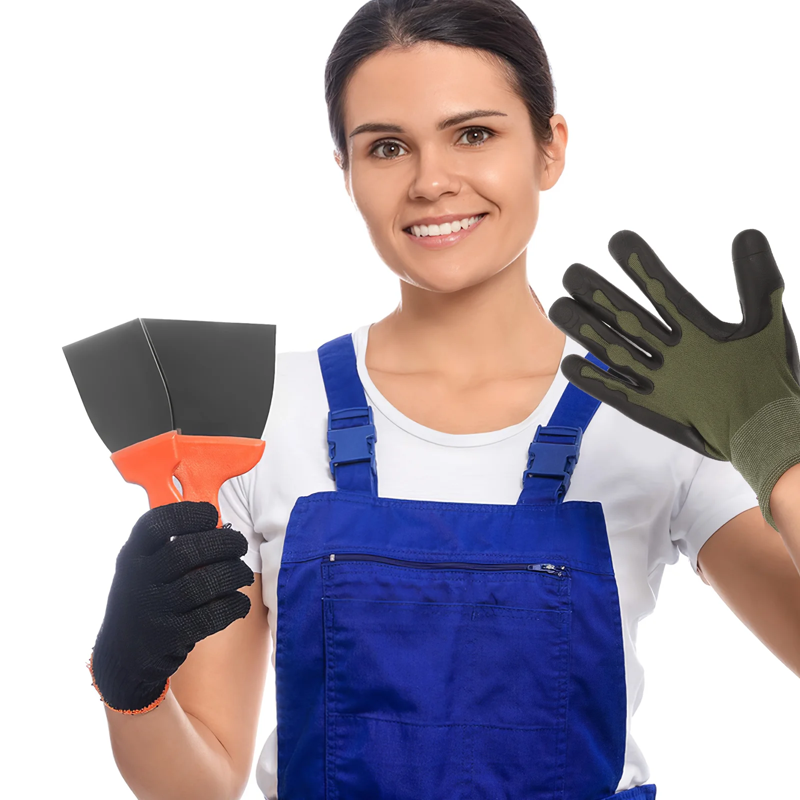 Перчатки с резиновым впрыском варежки защитные рабочие для мужчин рабочая