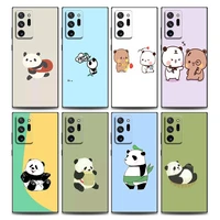 cute cartoon bears grizzly panda phone case for samsung note 8 note 9 note 10 m11 m12 m30s m32 m21 m51 f41 f62 m01 soft silicone