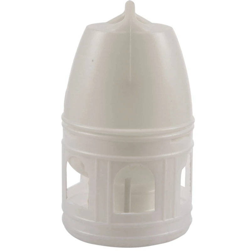 

5X Removeble White Plastic Drinker With Handle For Pigeons Bird Supplies 29Cm X 17Cm