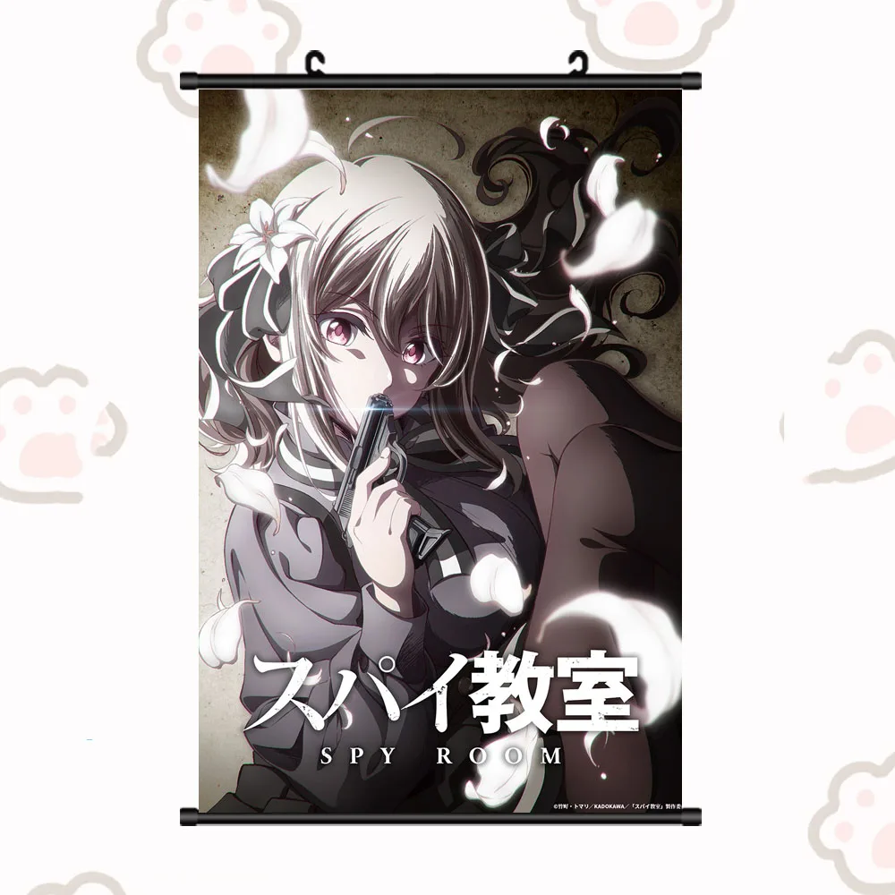 Anime Spy Room Kyoushitsu Klaus Lily Monika Grete Sibylla Poster Cosplay Scroll Mural Wall Hanging Otaku Home Decor |