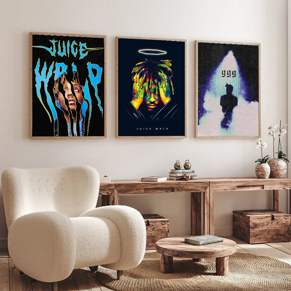 Хип-хоп J-Juice W-WRLD постер DIY крафт-бумага винтажный настенная живопись учебные