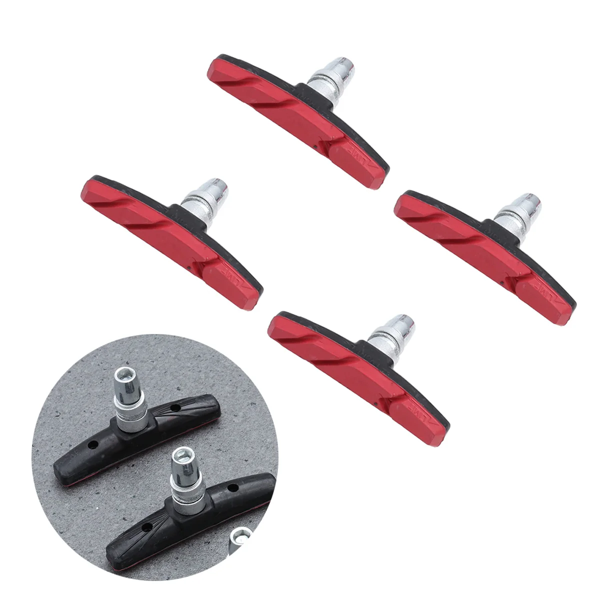 

Mountain Bike Brake Pads Mountain Bike Pads Blocks Road Cycling Tricolor Rubber V Holder Accessories