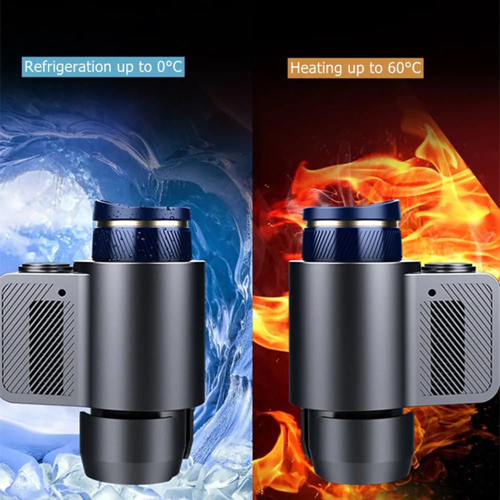 

Новая Автомобильная охлаждающая чашка с подогревом 12 В, 2 в 1, охлаждающая чашка, охладитель, автомобильный держатель для бутылки, кружки, охлаждающий холодильник, зимний теплый обогреватель