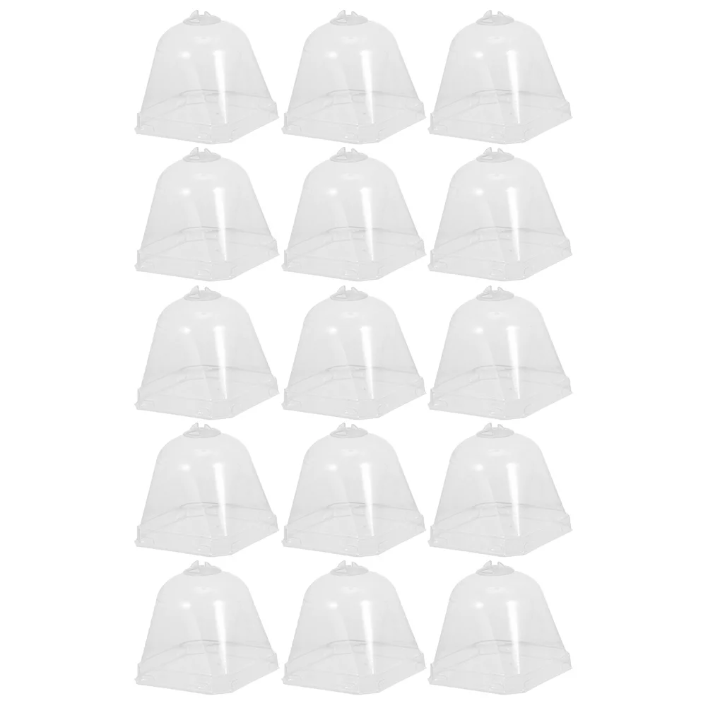 

15 Pcs Cloche Dome Humidity Cover Bell Cover Plastic Cover Cloche Protector Succulants