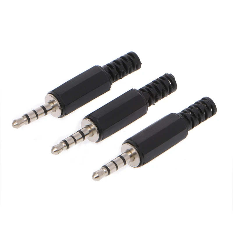 

10 шт., 4-полюсные штекерные соединители 3,5 мм 1/8 дюйма