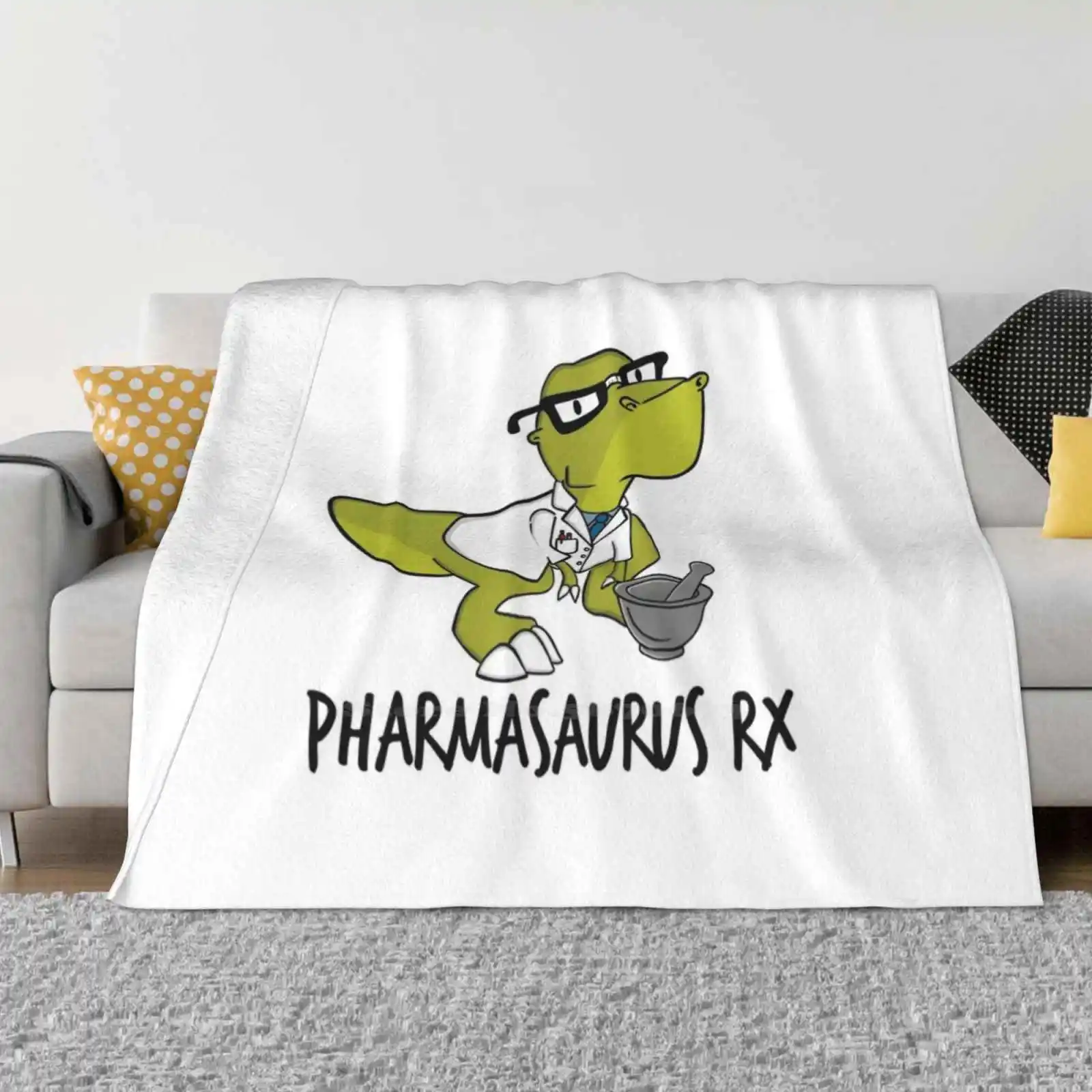 Pharmasaurus Rx-арманский подарок Новое поступление модное теплое фланелевое одеяло
