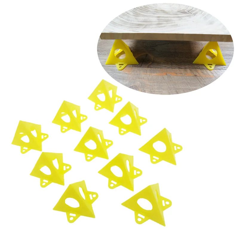 

10Pcs Painter Pyramid Stands Set Mini Painting Stands Canvas Cabinet Door Risers Support Stands Triangle Carpenter Paint Pads