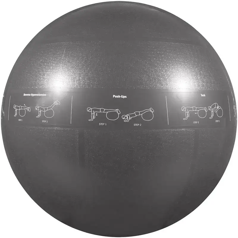 

Stability Ball for Yoga, Fitness, Balance, Exercise Ball, Silver 75cm