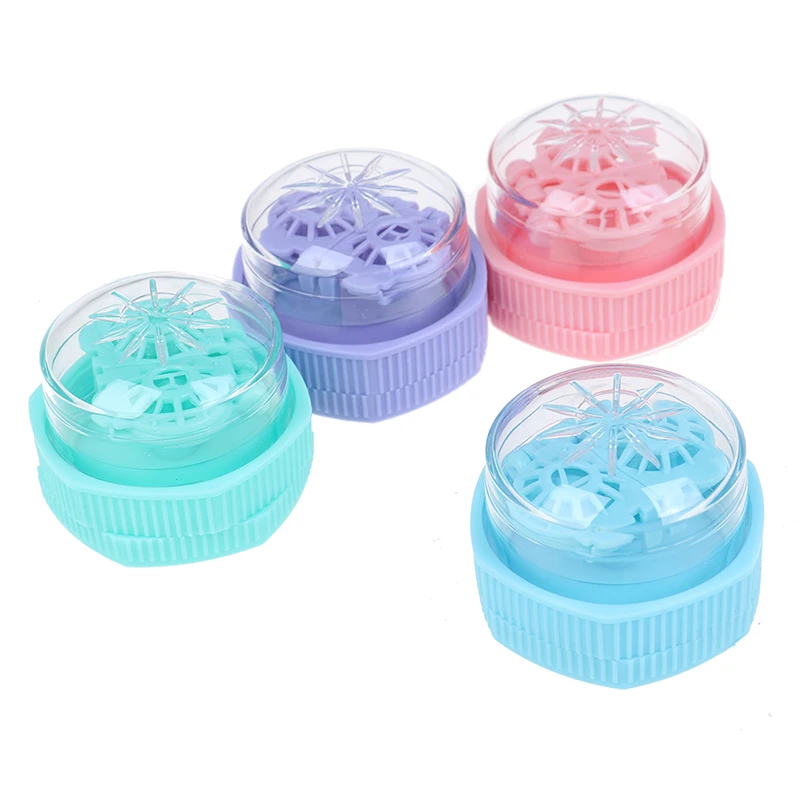 

1PCS Manual Rotation Washer Cleaning Portable Contact Lens Cleaner Case Box For Travel Accessories