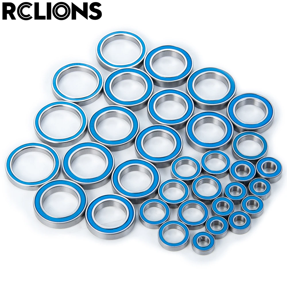 

Комплект шариковых подшипников RCLIONS для 1/10 Traxxas X-Maxx 8s, 77086-4, детали синих подшипников для радиоуправляемого гусеничного автомобиля, 33 шт.