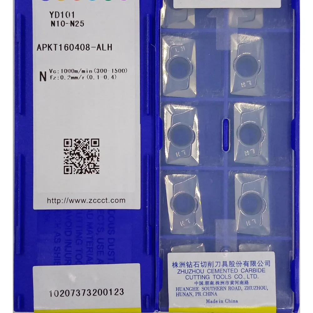 ZCC вставка для фрезерного инструмента из цементированного карбида алюминия YD101