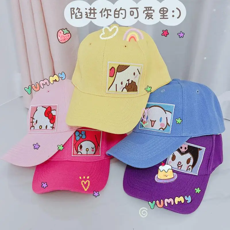 

Kawaii Sanriod Anime Hobby Kitty Kuromi Cinnamoroll Mymelody Cartoon Cute Uv Protection Sun Hat Cap Gift for Girlfriend