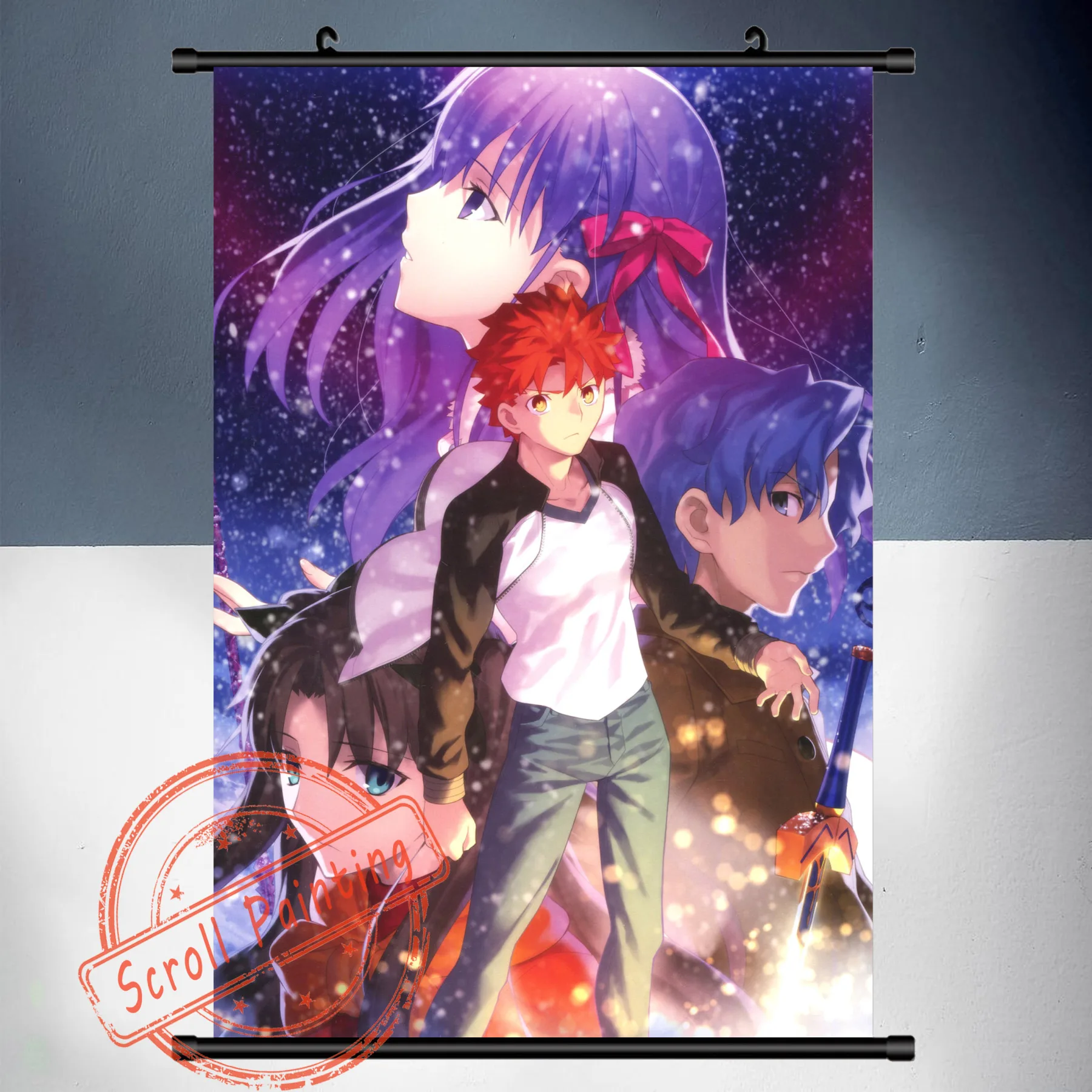 Аниме Манга Fate stay night HD печать картина Свиток украшение для дома подвесной плакат