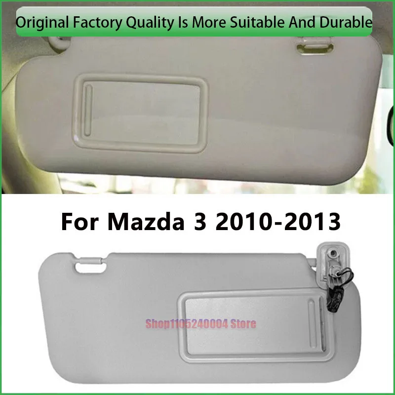 Фото Для Mazda 3 2010 2011 2012 2013, автомобильный левый и правый солнцезащитный козырек с подсветкой BBM2 69 320C 75 BBM3 69 320C 75 №1