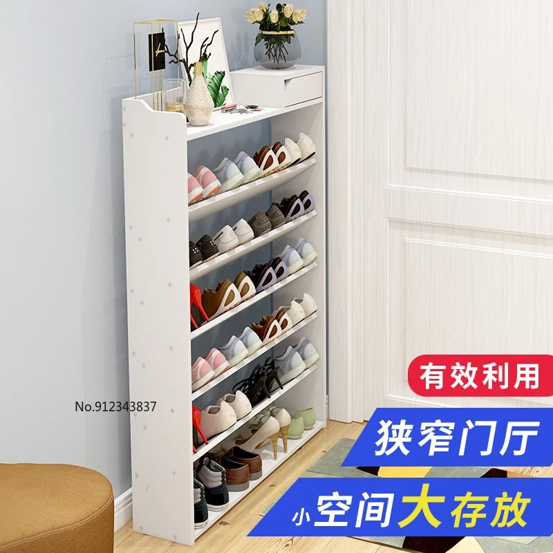 

Многоэтажная дверная небольшая стойка для обуви по специальной цене экономичный домашний простой общежитий женский Вместительный шкаф дл...
